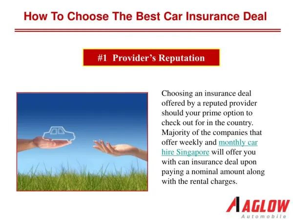 How to choose the best car insurance deal