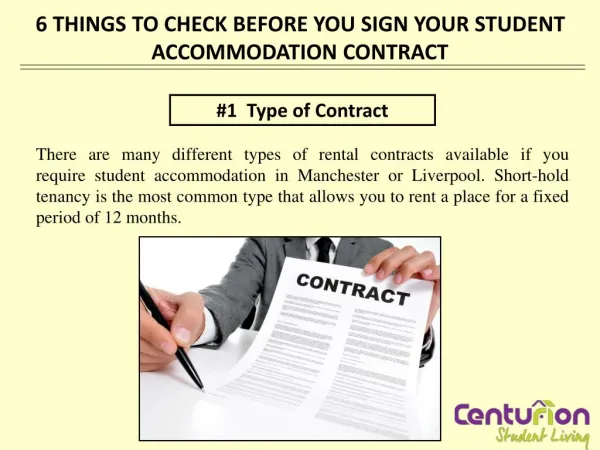 6 THINGS TO CHECK BEFORE YOU SIGN YOUR STUDENT ACCOMMODATION