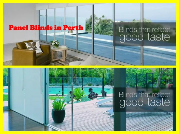 Panel Blinds in Perth
