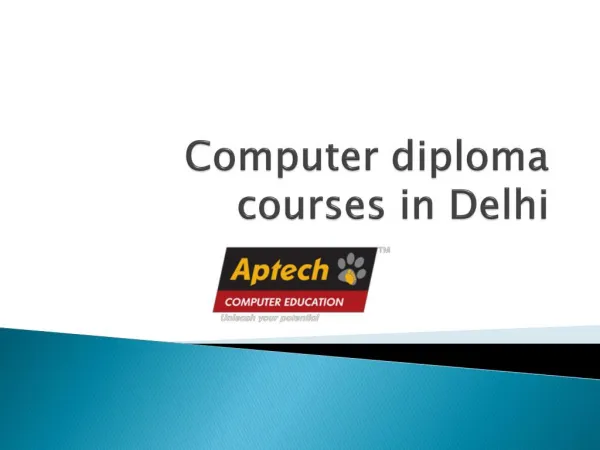 Computer Diploma Courses in Delhi