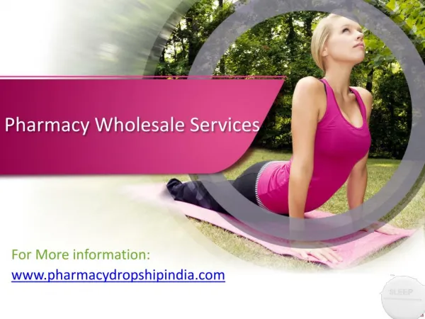 Pharmacy Wholesalers