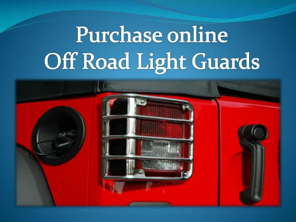 Purchase online Off Road Light Guards