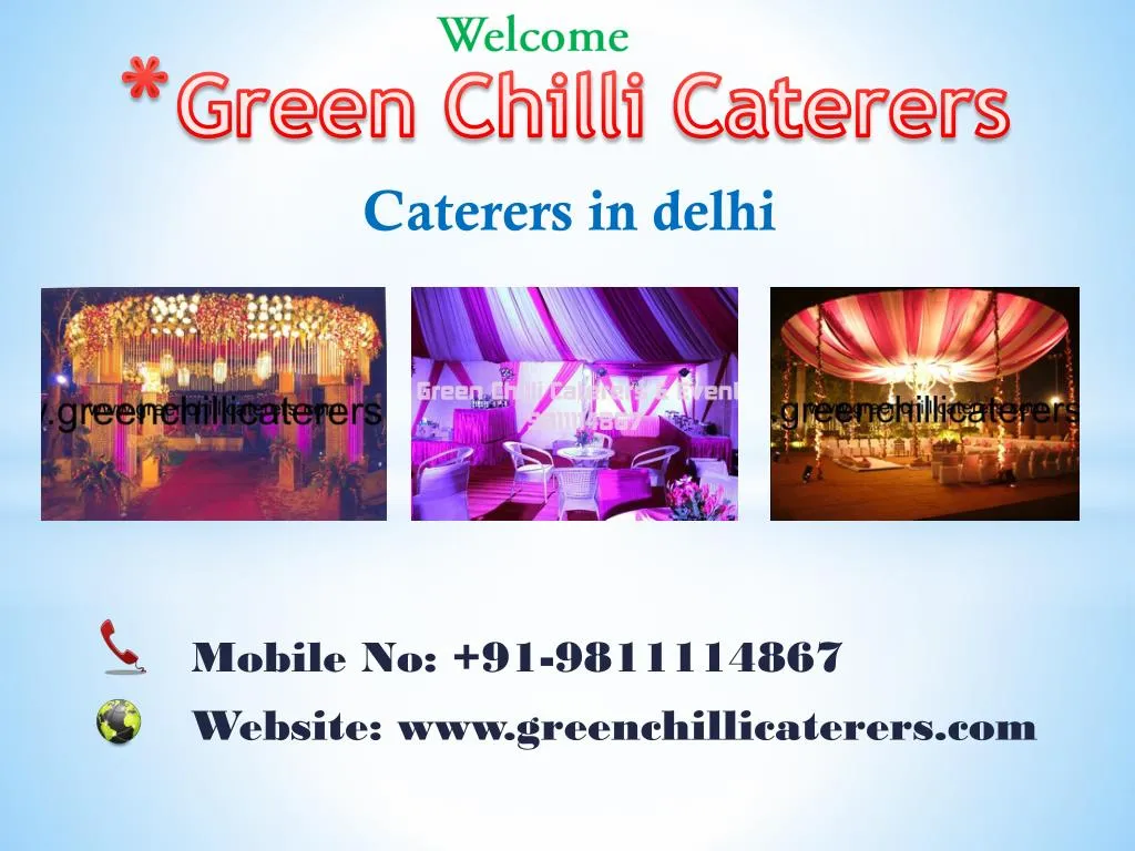 green chilli caterers