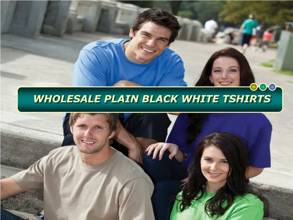 wholesale plain black white tshirts
