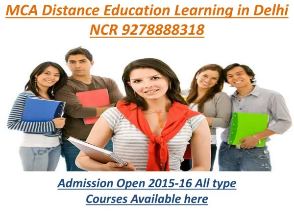 DISTANCE EDUCATION MCA IN NOIDA(9278888318)