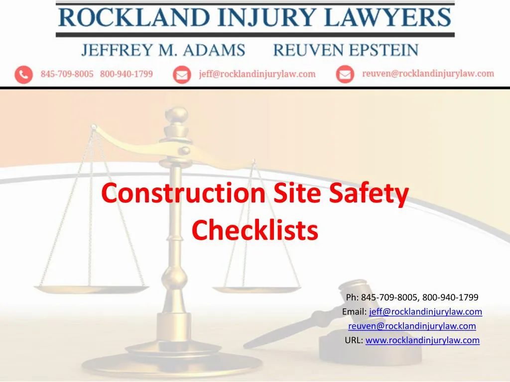 construction site s afety checklists