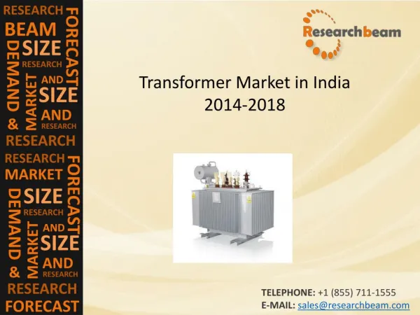 India Transformer Market Growth, Demand, Forecast 2014-2018