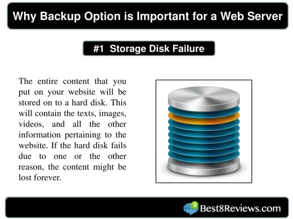 Why backup option is important for a web server