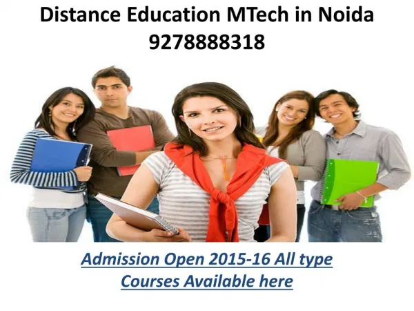 DISTANCE EDUCATION M.TECH IN NOIDA(9278888318)