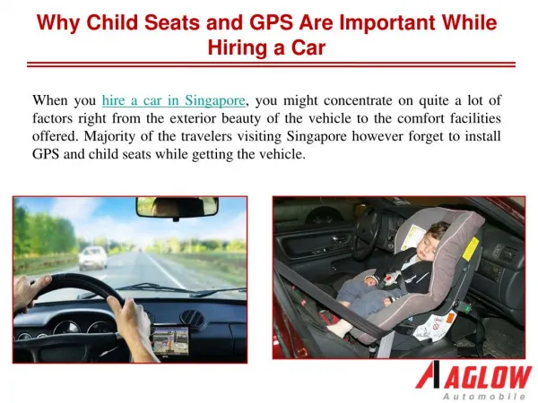Why child seats and GPS are important while hiring a car