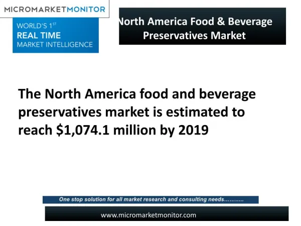 North America Food & Beverage Preservatives Market