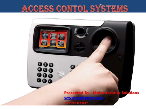 PPT on Access Control Systems