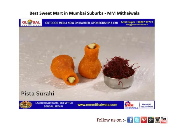 Best Sweet Mart in Mumbai Suburbs - MM Mithaiwala