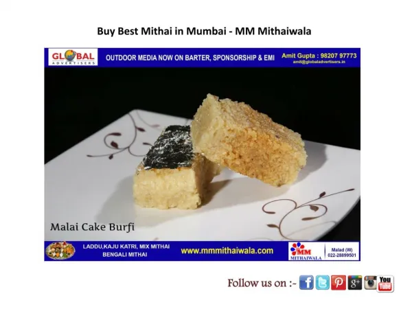 Buy Best Mithai in Mumbai - MM Mithaiwala