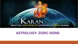 Astrology zodiac sign by karan sharma - slide 1
