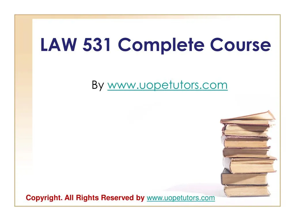 law 531 complete course
