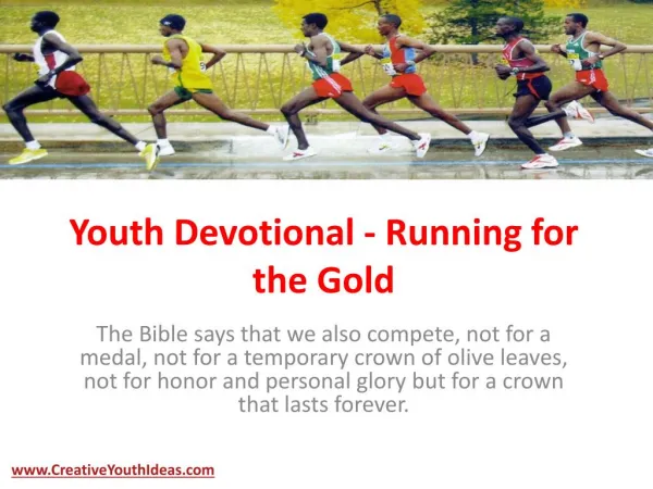 Youth Devotional - Running for the Gold