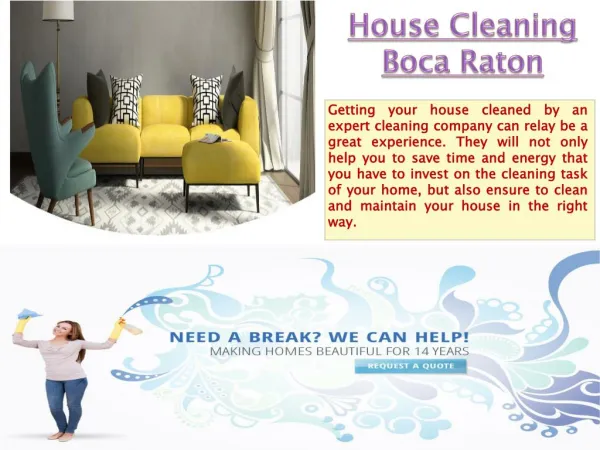 House Cleaning Boca Raton