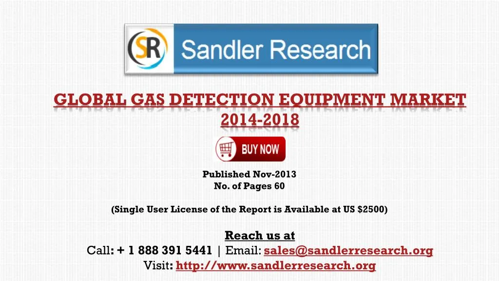global gas detection equipment market 2014 2018