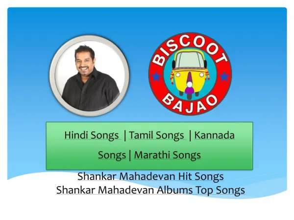 Shankar Mahadavan Hit Songs