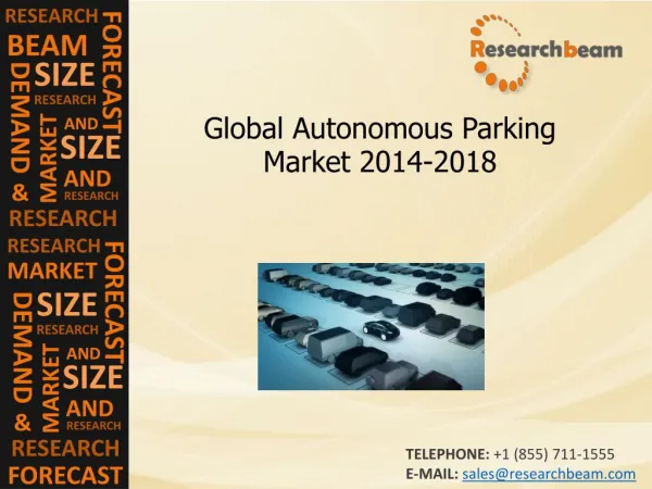 Autonomous Parking Market Demand, Forecast 2014-2018