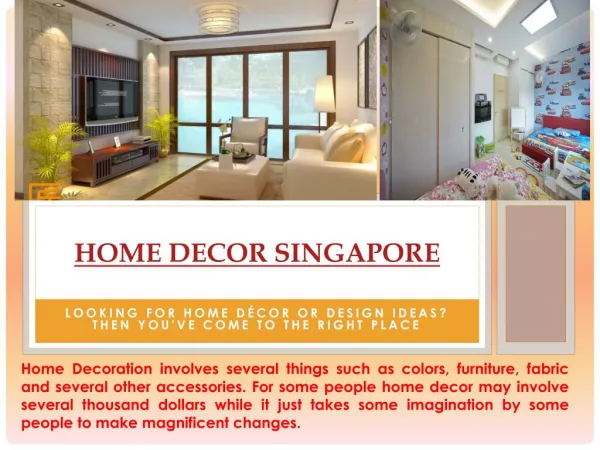 Home Decoration Singapore