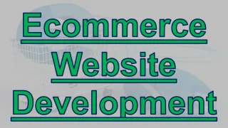 Ecommerce Web Development - slide 1