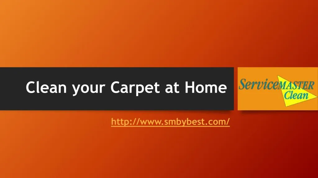 clean your carpet at home
