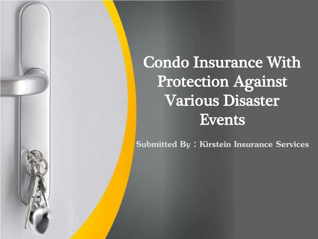 condo insurance with protection against various disaster events