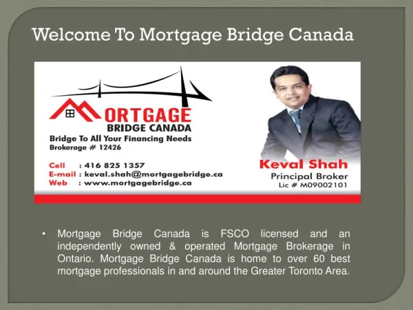 Best Mortgage Rates at Mortgage Bridge Canada