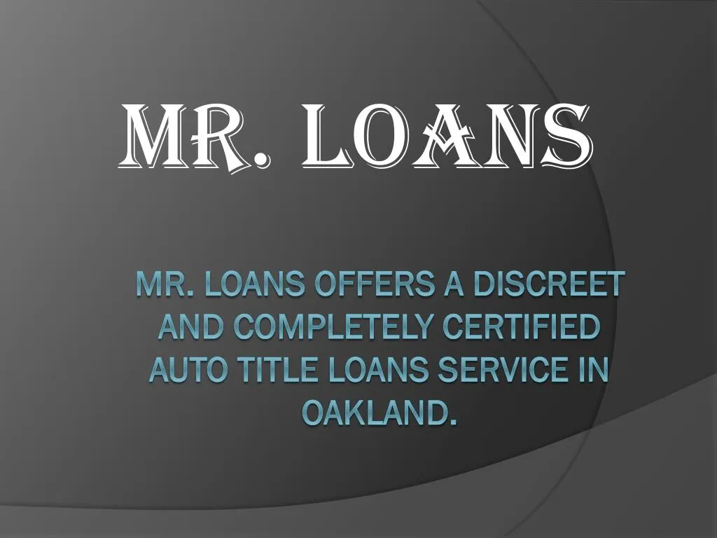 mr loans
