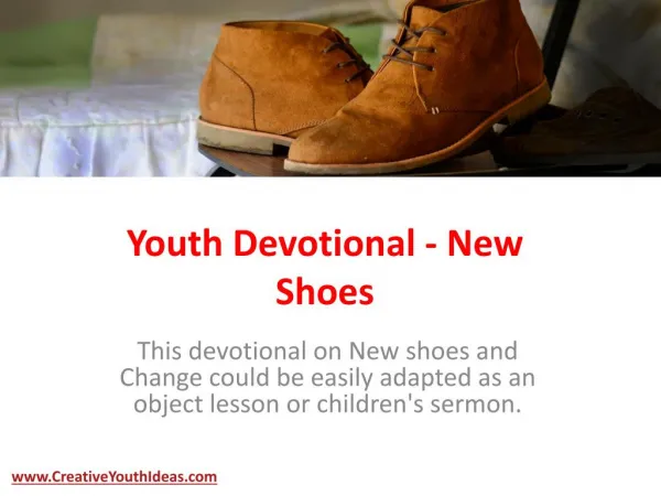 Youth Devotional - New Shoes