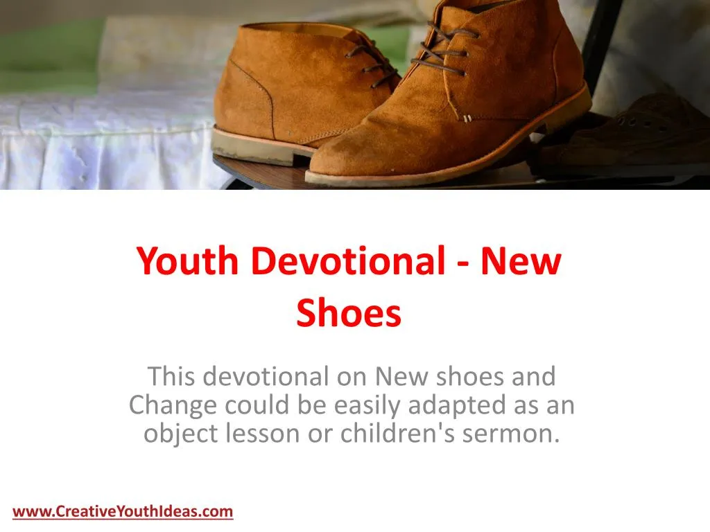 youth devotional new shoes