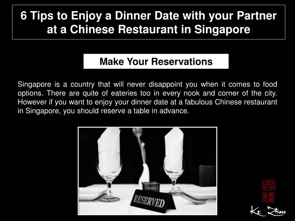 6 tips to enjoy a dinner date with your partner at a chinese restaurant in singapore