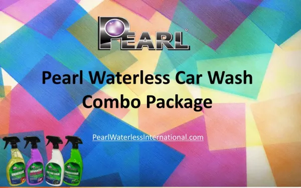 Pearl Waterless Car Wash Combo Package
