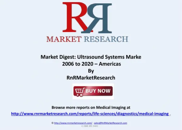 Ultrasound Systems Market Report 2006 to 2020 in Americas