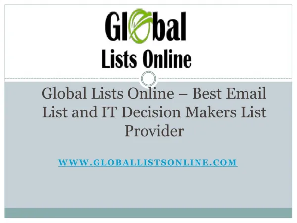 Decision makers list