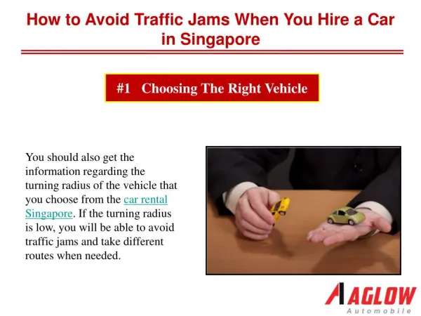 How to avoid traffic jams when you hire a car in Singapore