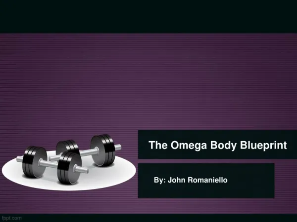 The Omega Body Blueprint PDF eBook by John Romaniello
