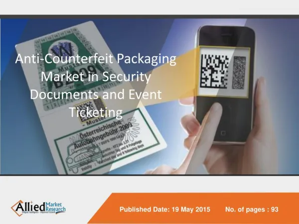 Global Anti-Counterfeit Packaging Market Security Document