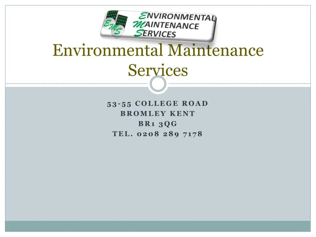 environmental maintenance services