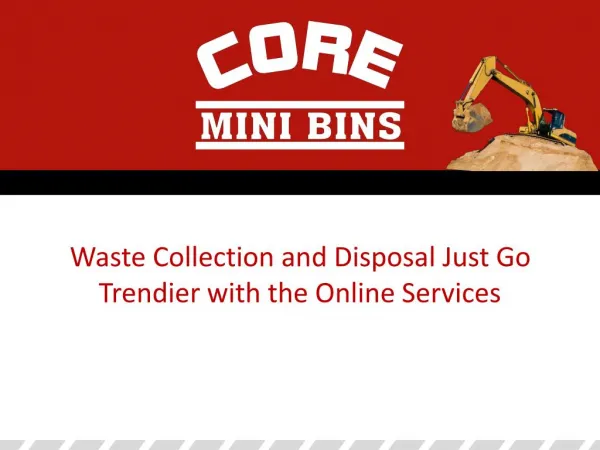 Waste Collection and Disposal Online Services