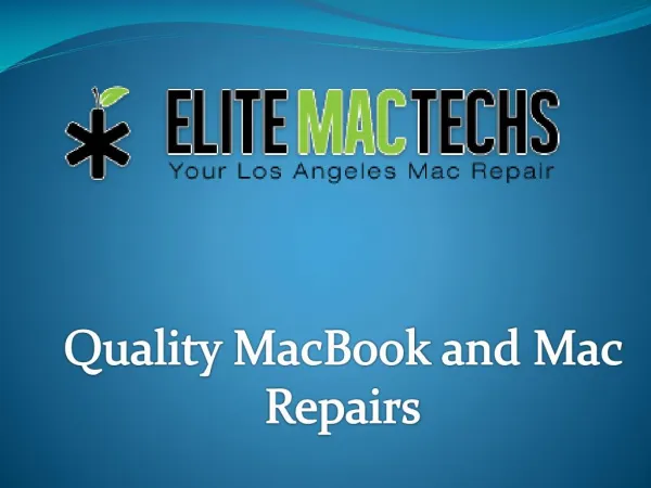 Elite Mac Techs