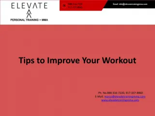 Tips to Improve Your Workout - slide 1