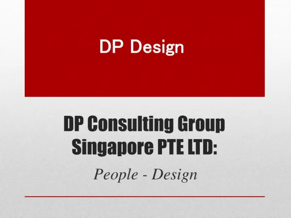 DP Consulting Group Singapore PTE LTD: People - Design