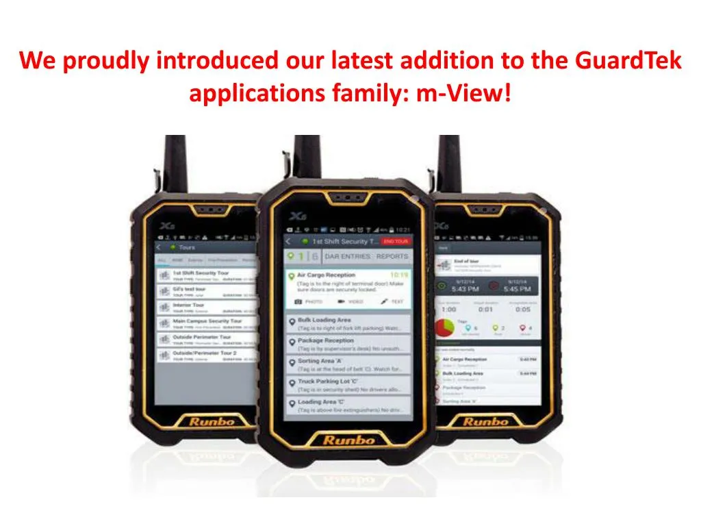 we proudly introduced our latest addition to the guardtek applications family m view