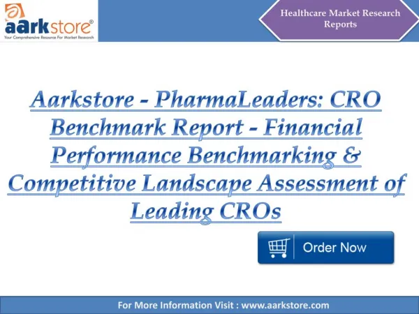 Aarkstore - PharmaLeaders CRO Benchmark Report