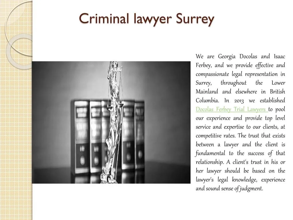 criminal lawyer surrey