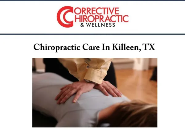 Chiropractic Care In Killeen, TX
