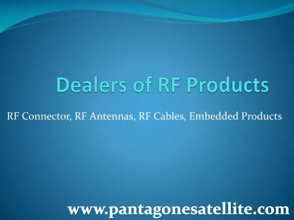 dealers of rf antennas